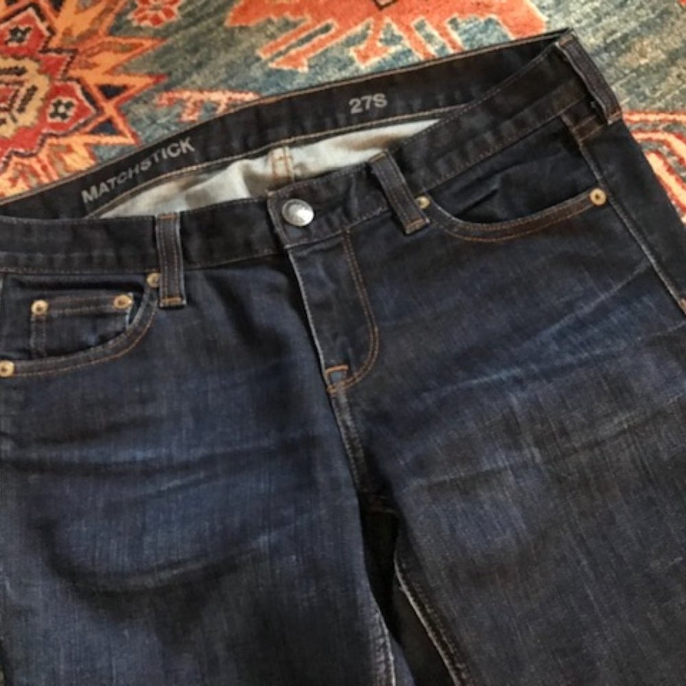 J Crew Matchstick Jean 27S Dark Wash